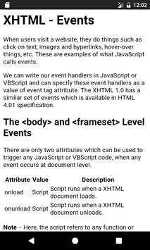 Learn XHTML Guide Complete screenshot 4