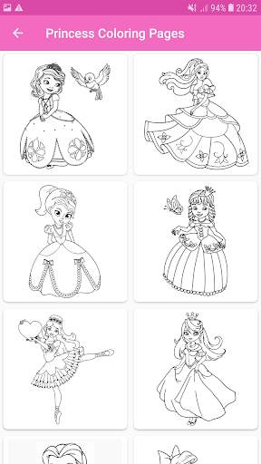 Princess coloring pages 🌈🌈 - OFFLINE screenshot 2