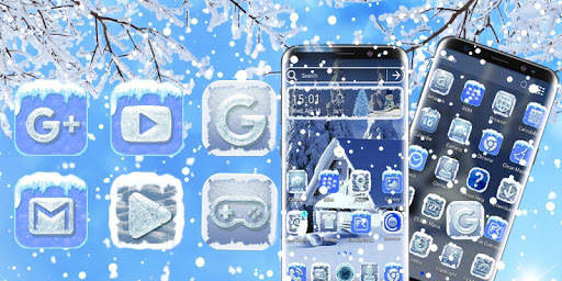Ice Snow Launcher Theme screenshot 2