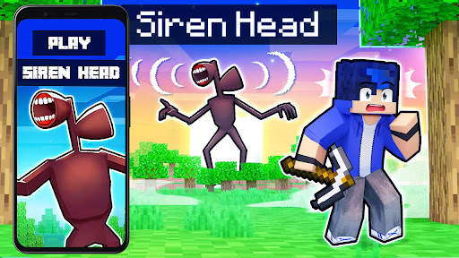 Siren Head game for Minecraft screenshot 3