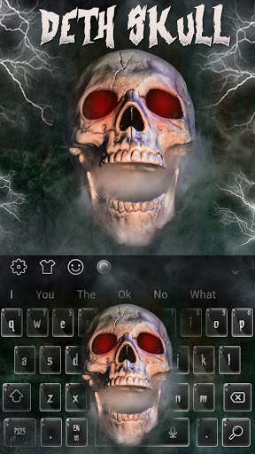 Horror Death Skull Keyboard Theme screenshot 4