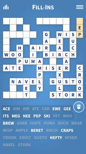 Fill-Ins · Word Fit Puzzles screenshot 1