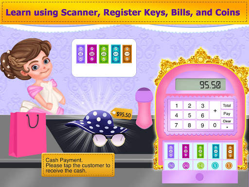 Pink Princess Grocery Market Cash Register screenshot 9