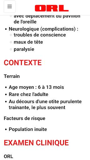 O R L (Oto-Rhino-Laryngologie) screenshot 8