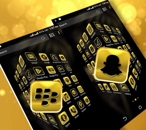 Golden Girl Launcher Theme screenshot 4