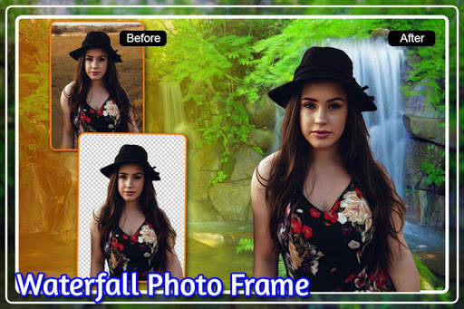 Waterfall Photo Frame : Cut Paste Editor screenshot 1