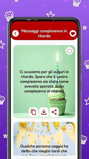 Messaggi compleanno e auguri screenshot 4