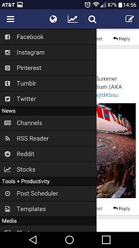 Homesync - Social Media Tools screenshot 1