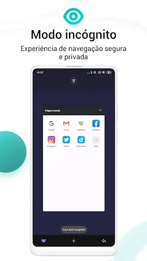 Navegador Mint - Rápido. Leve. Seguro. screenshot 4
