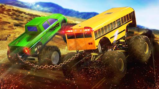 Chained Monster Truck 3D Crazy Car Racing screenshot 6