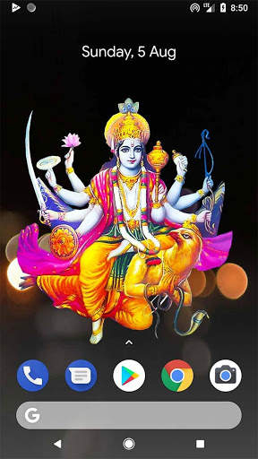 4D Lord Vishnu Live Wallpaper screenshot 1
