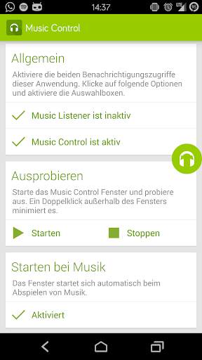 Music Control screenshot 1
