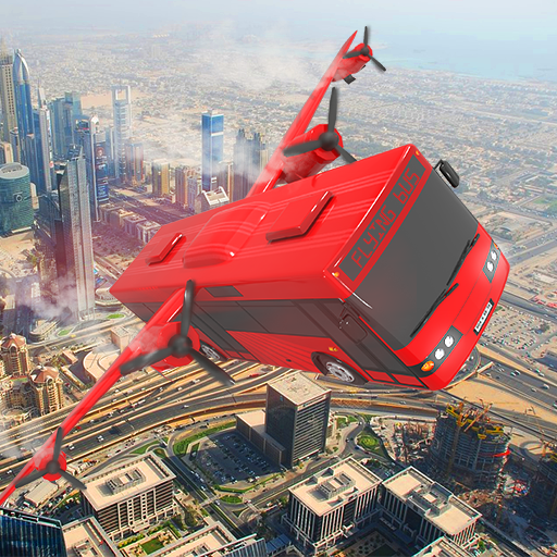 Ultimate Futuristic flying bus Driving Simulator icon