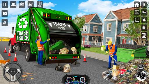 Trash Truck Games Simulator 3D screenshot 1