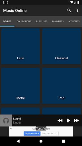 Music online screenshot 1
