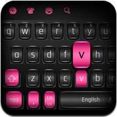 Black Pink Texture Keyboard on 9Apps