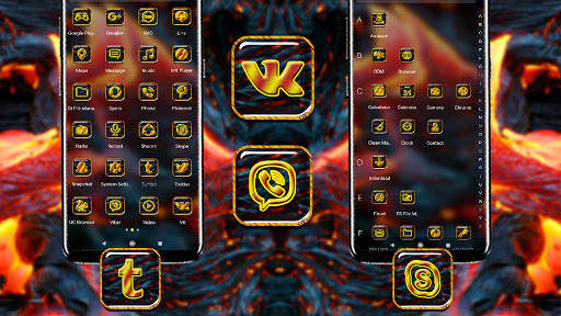 Melted Lava Theme Launcher screenshot 3