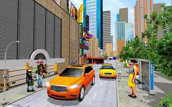 Taxi Car Popular Grand City Dr Drive 3D screenshot 2