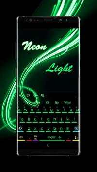 Green Neon Light Keyboard screenshot 2
