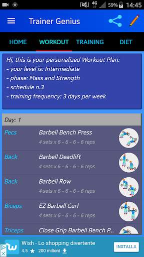 Bodybuilding Gym Trainer screenshot 2