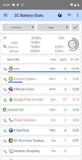 3C Legacy Battery Stats screenshot 1