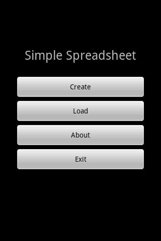 Simple Spreadsheet (free/ads) screenshot 1