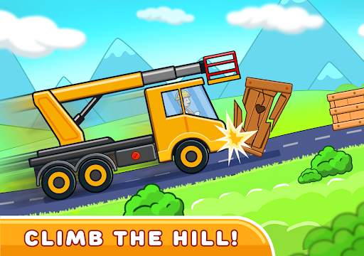 Car games for kids: building and hill racing screenshot 11
