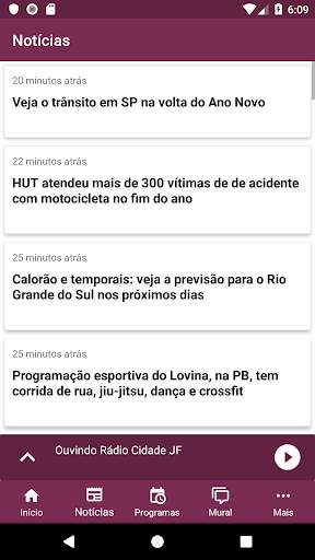 Rádio Cidade JF 1 تصوير الشاشة