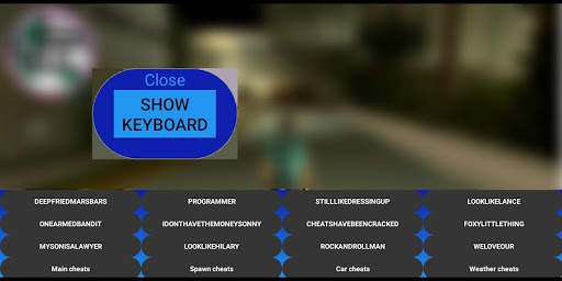 Full Cheats Keyboard for Vice City screenshot 4