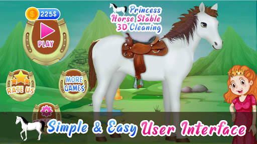 Princess Stable Horse Cleaning Games screenshot 1