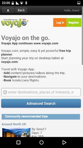 Voyajo: travel different way screenshot 1