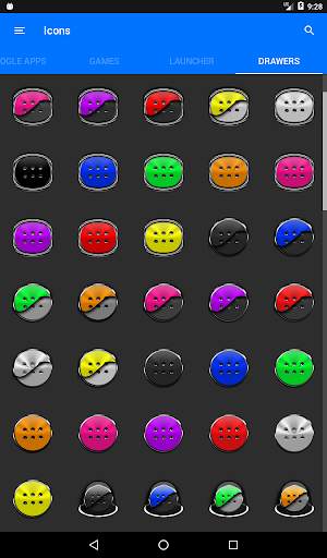 Flat Black and Orange IconPack screenshot 13