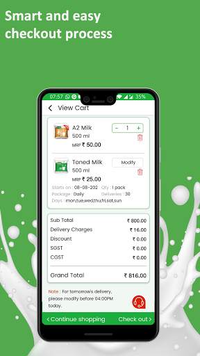 HeritageTUCH-Milk Delivery App screenshot 5