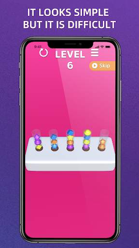 Sort Candy Puzzle - เกมเรียงสี 3D ฟรี screenshot 3