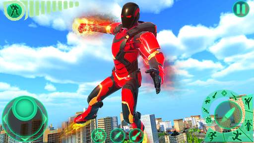 Transform Robot Flying Hero: Fire Hero Robot Games screenshot 3