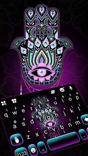 Holy Hamsa Hand Keyboard Theme screenshot 1