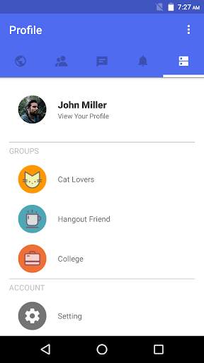 Social App - Material UI Template screenshot 3