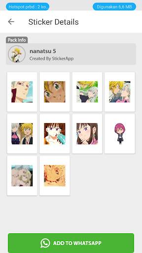 Nanatsu Sticker For Whatsapp screenshot 5