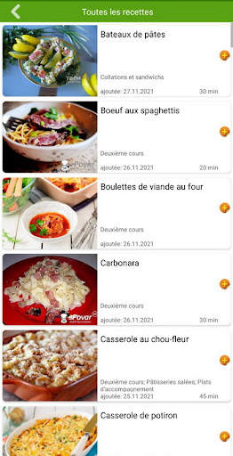 Recettes de spaghettis screenshot 3