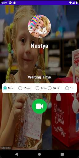 Vedio Call from NASTYA 📱 Vedio   Call 'Simulation screenshot 2