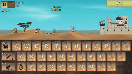 Type Defense - Typing and Writing Game screenshot 1