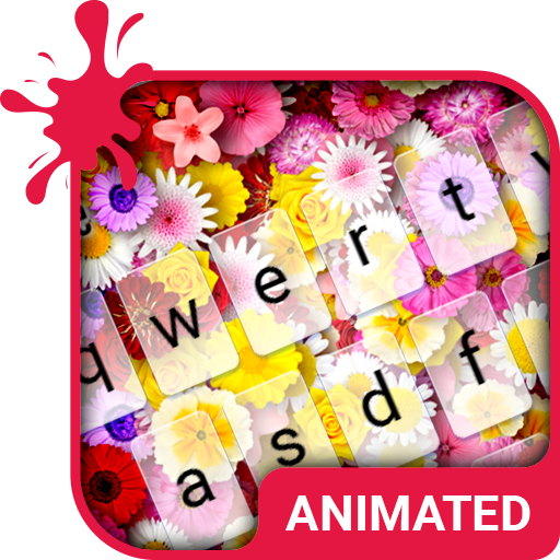 Flowers Animated Keyboard   Live Wallpaper icon