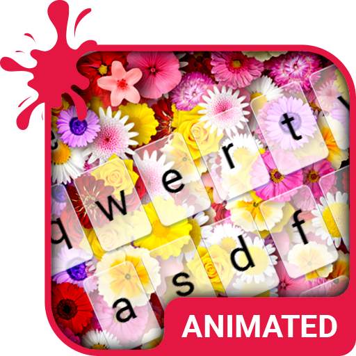 Flowers Animated Keyboard   Live Wallpaper 3.63