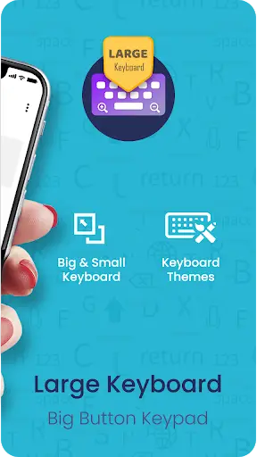 Large Keyboard For Android And Big Button Keypad screenshot 2
