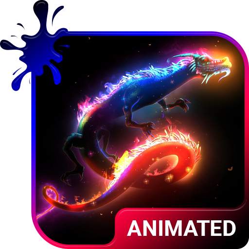 Neon Dragon Animated Keyboard   Live Wallpaper 3.63