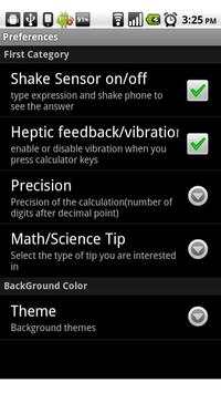 Calculator with shake screenshot 2