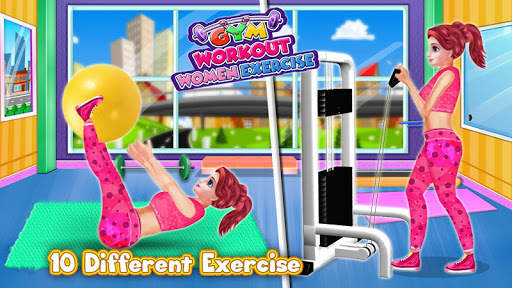 Gym Workout - Women Exercise Game screenshot 1
