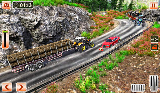 Cargo Tractor Trolley Driving - Tractor Games 2021 screenshot 1
