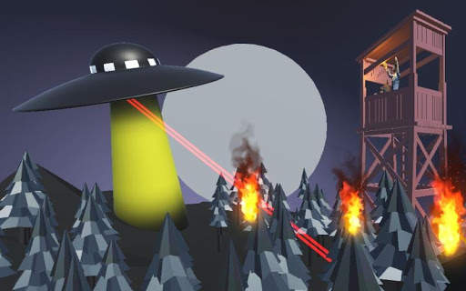 Alien UFO vs NASA Game скриншот 4