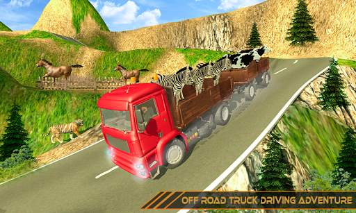 Offroad Animal Transport Truck Driver 3D screenshot 2